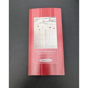 Set of 12 Smith and Hawken Glass Icicles 7" Long NIB Christmas Ornaments